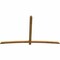 Ekena Millwork Bellingham Rough Sawn Timber Gable Bracket, Western Red Cedar, 108"W x 68"H x 2"D x 4"F, 15/12 Pitch GBW108X68X0204BEL00RWR - alternate 5